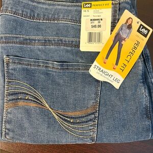 Lee Women's Blue Straight Leg Jeans